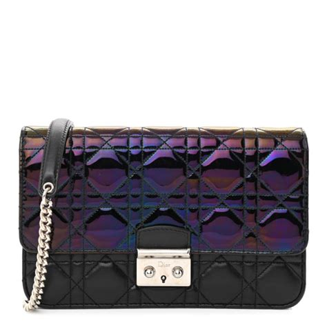 miss dior promenade pouch iridescent|Christian Dior Miss Dior Promenade Pouch Bag Metallic .